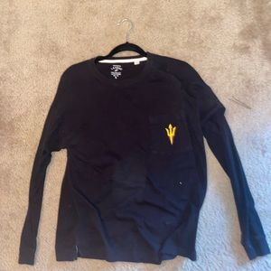Arizona State ASU front pocket detailed back long sleeve